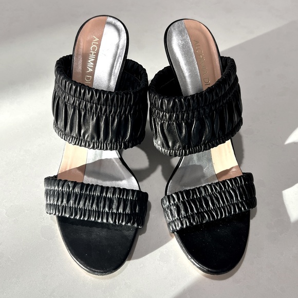 ALCHIMIA DI BALLIN Leather Wedge Heels - Picture 6 of 14